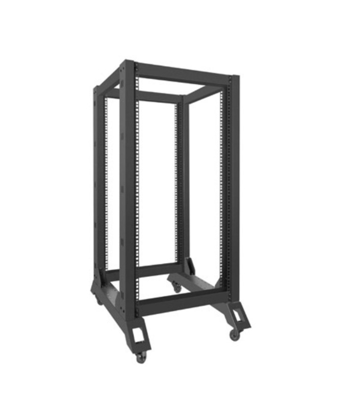 Armario lanberg abierto rack 19 pulgadas 22u -  600x800 negro