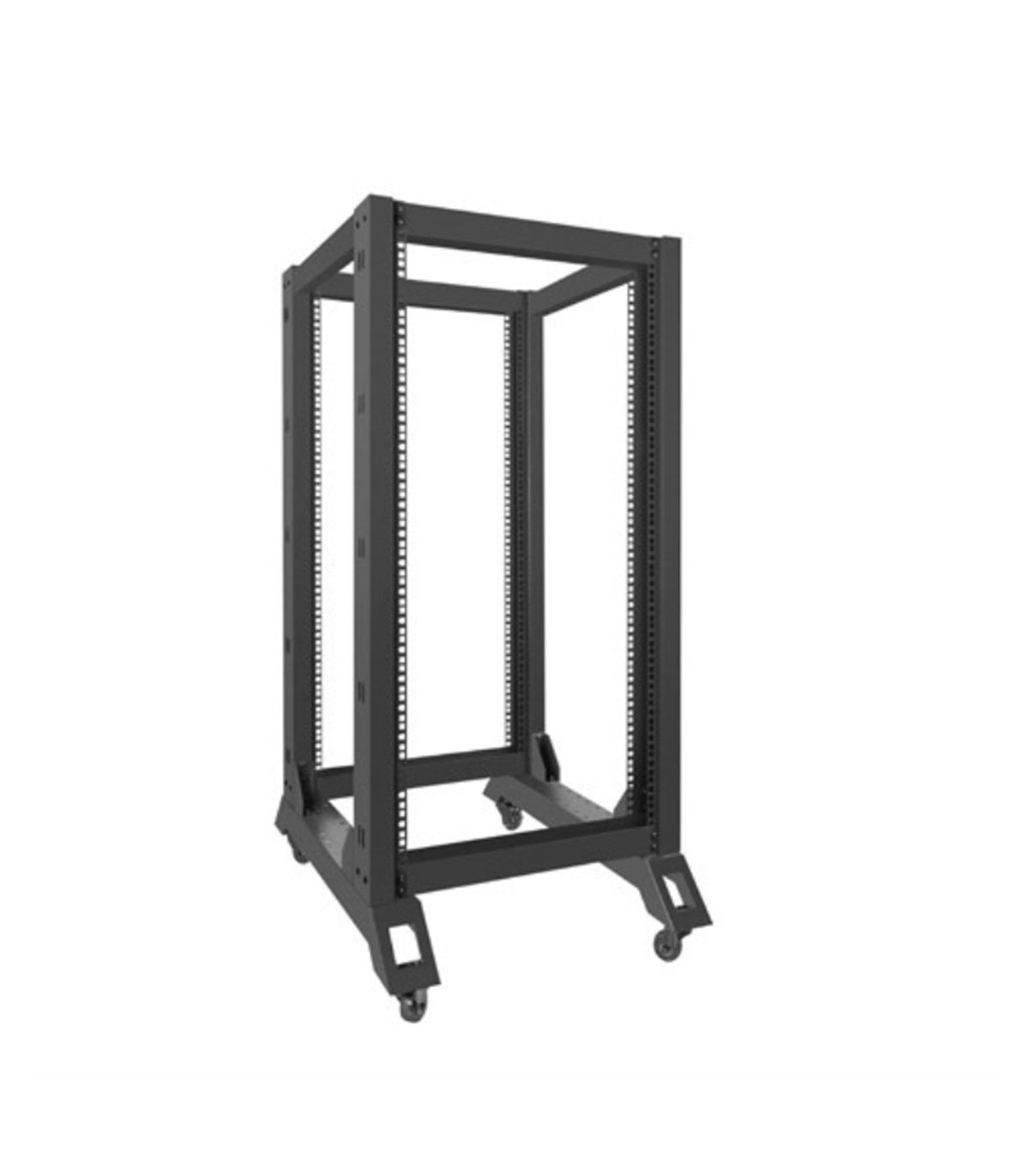 Armario lanberg abierto rack 19 pulgadas 22u -  600x800 negro