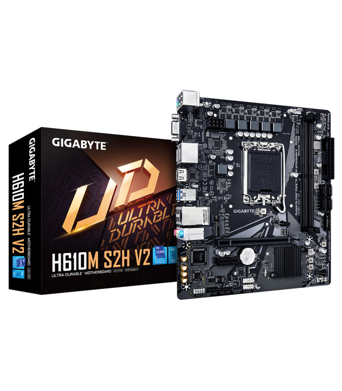 Placa base gigabyte h610m s2h v2 lga 1700 ddr5 microatx