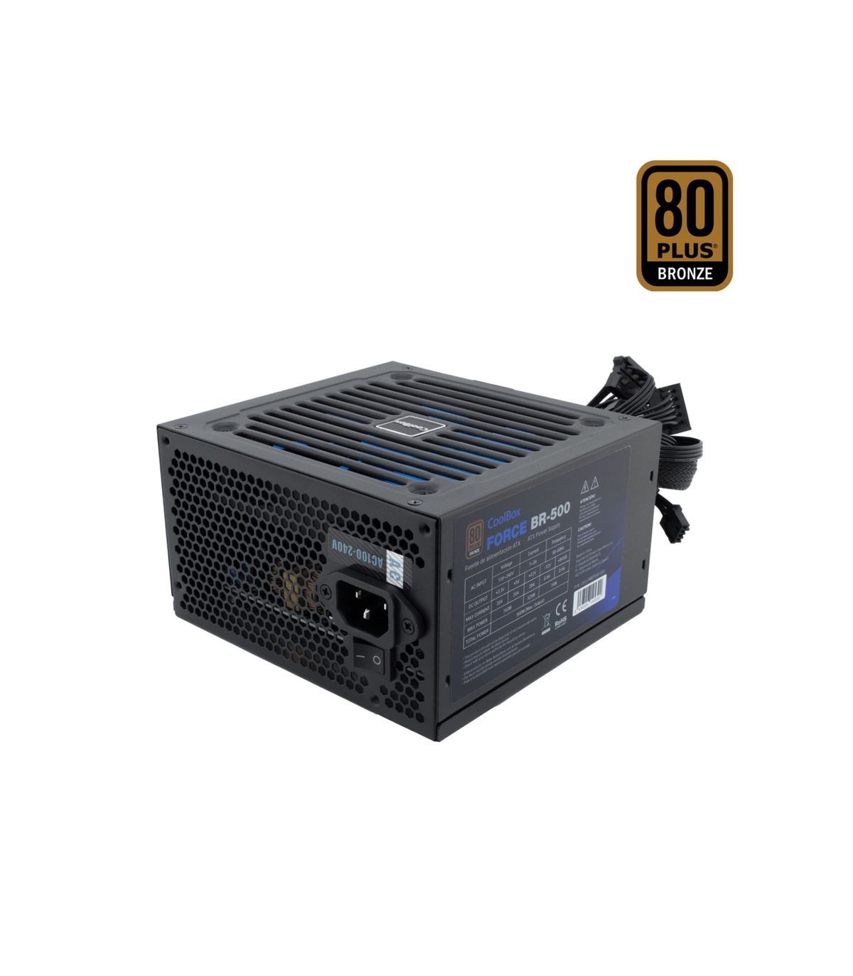 Fuente de alimentacion coolbox force br - 500w atx 500w
