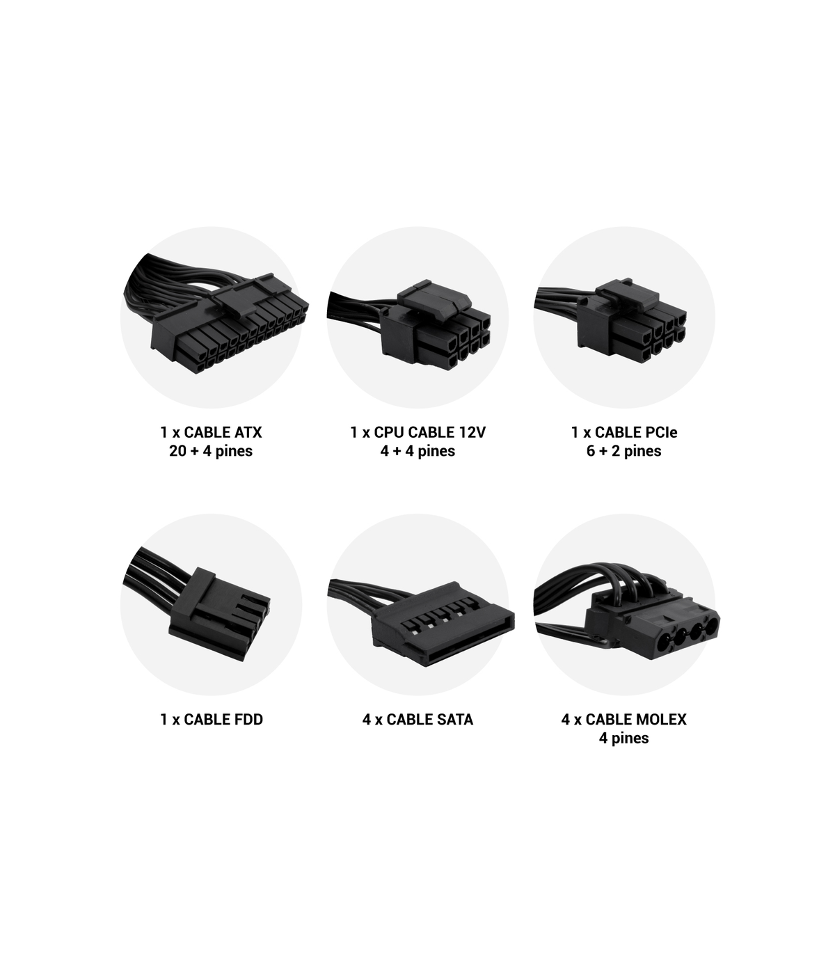 Fuente de alimentacion coolbox force br - 500w atx 500w