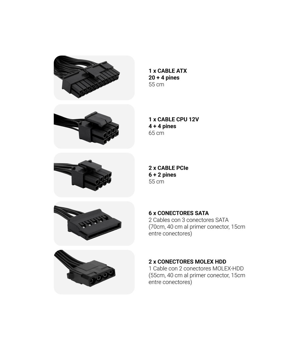 Fuente de alimentacion coolbox powerline iii gaming atx 750w