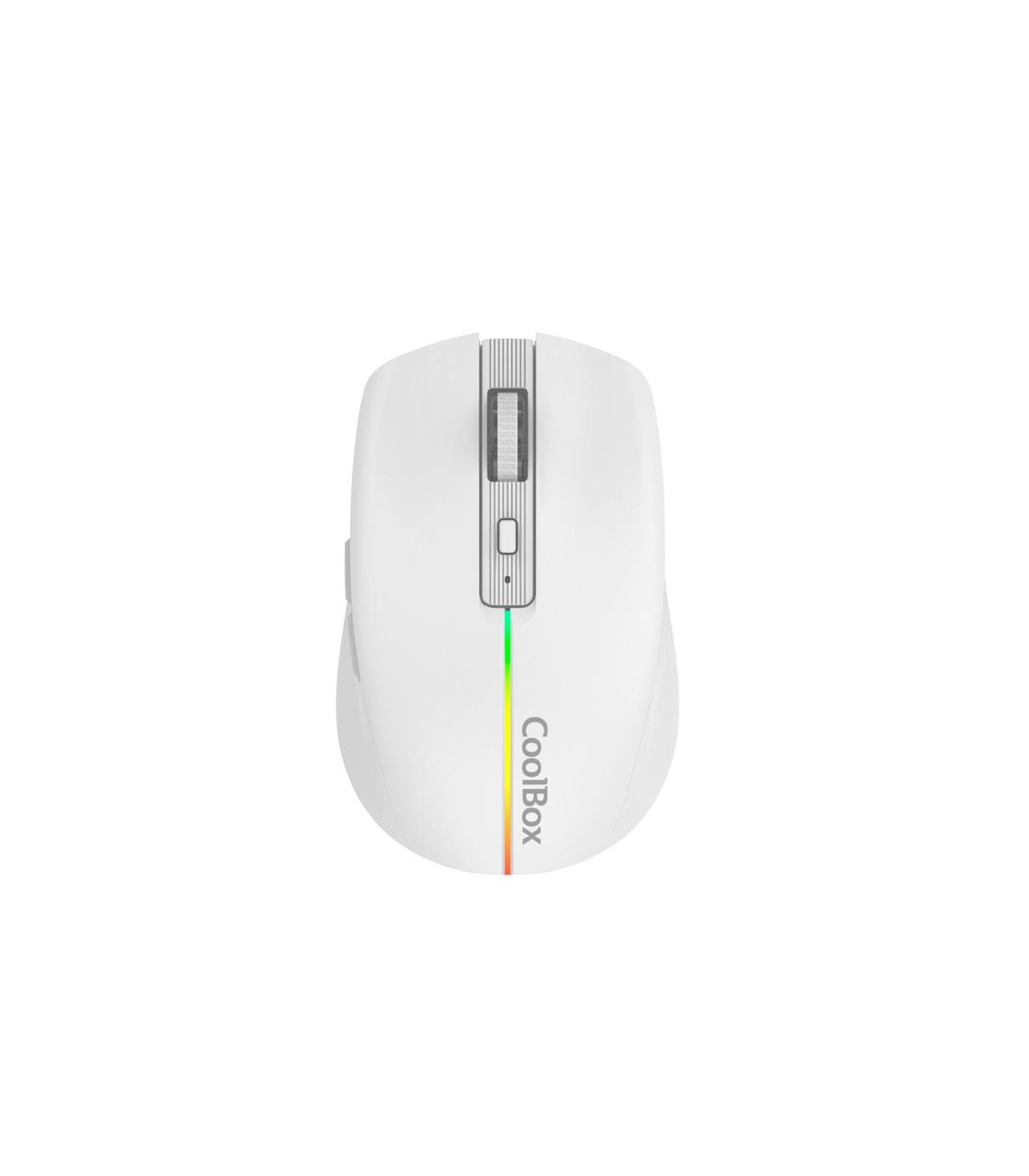 Mouse raton coolbox gaming  w01 blanco 1600 dpi inalambrico recargable