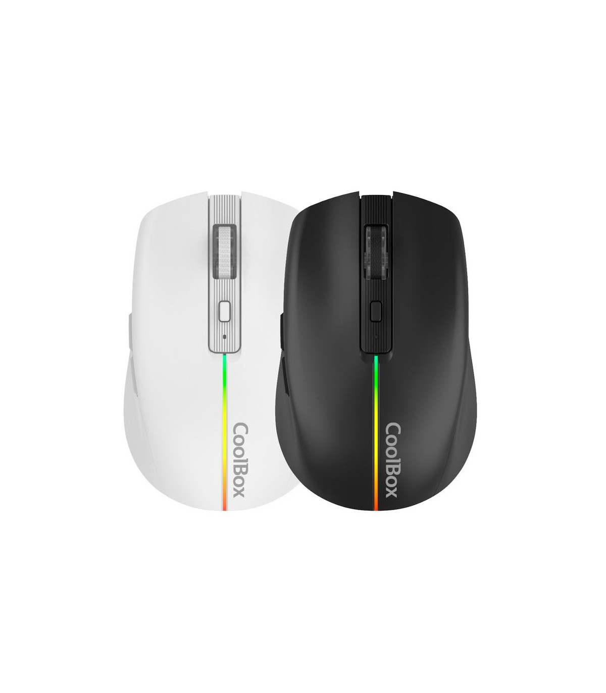 Mouse raton coolbox gaming  w01 blanco 1600 dpi inalambrico recargable