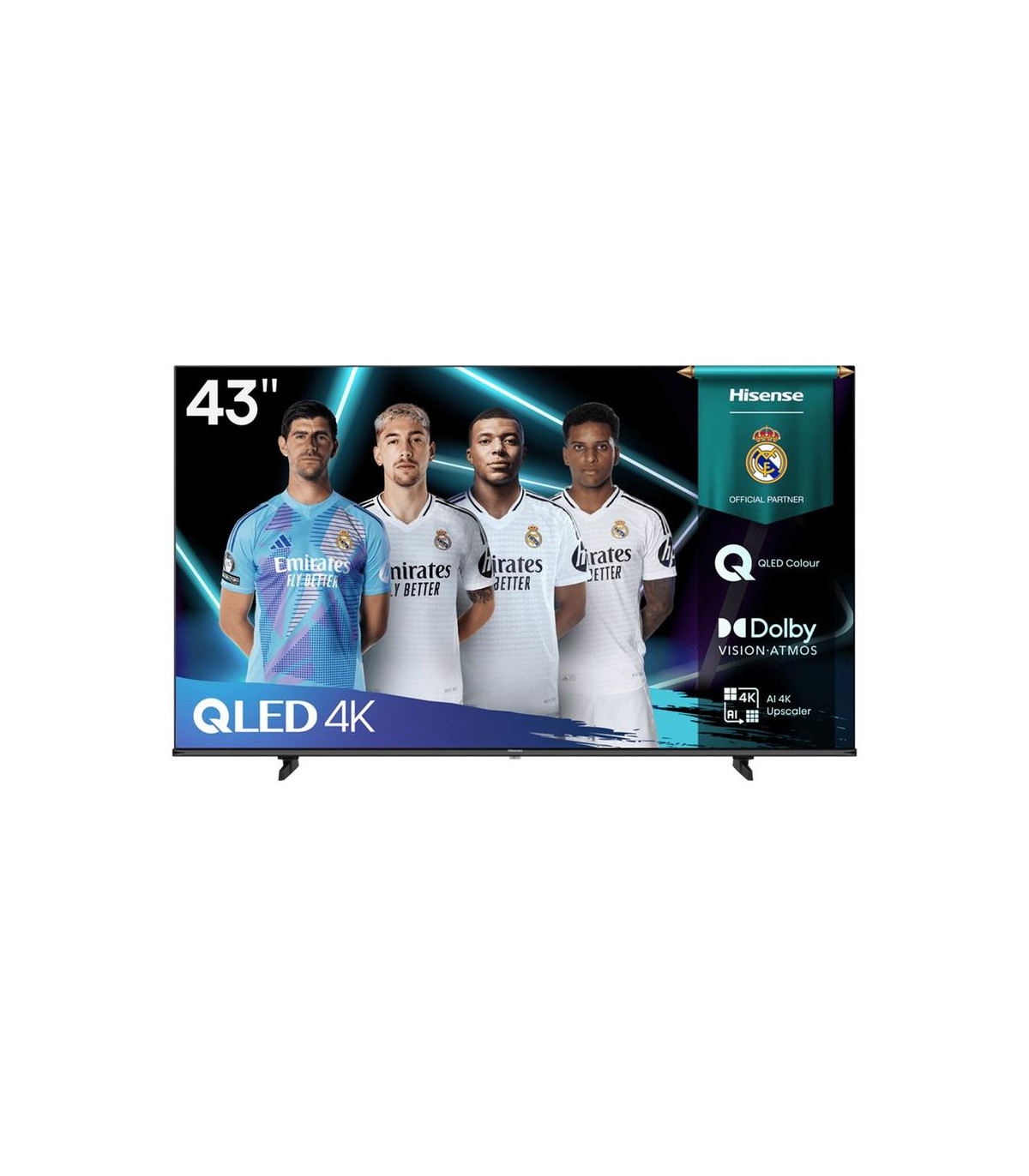 Tv hisense 43 pulgadas qled 4k uhd - 43e7q - smart tv