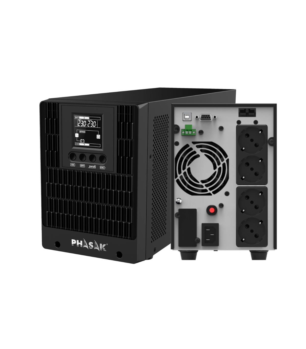 Sai ups phasak 2000va smart pro online 3xschuko ph 9220