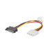 Cable alimentacion lanberg molex hembra -  sata macho 15cm