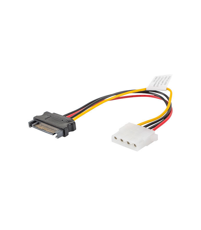 Cable alimentacion lanberg molex hembra -  sata macho 15cm