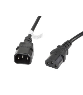 Cable alargador lanberg alimentacion cpu iec320 c13 h - iec320 c14 m vde 3m