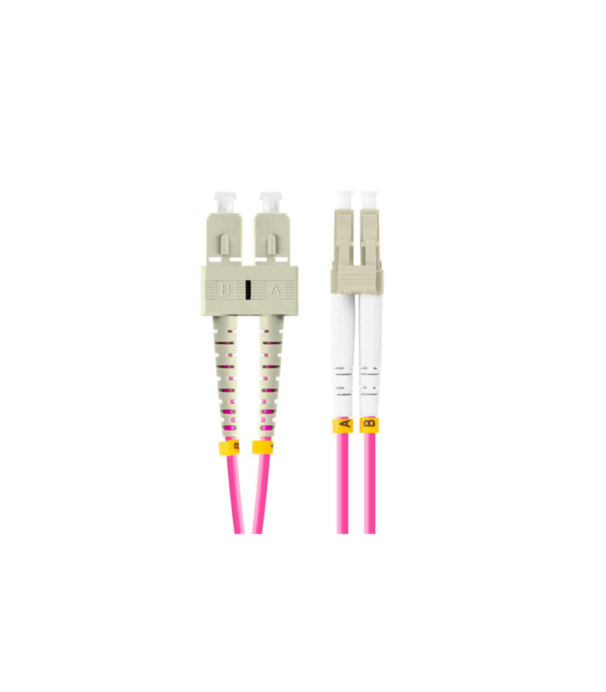 Cable de fibra optica lanberg multi lc -  upc -  sc -  upc duplex lszh om4 50 - 125 3.0 - 1m