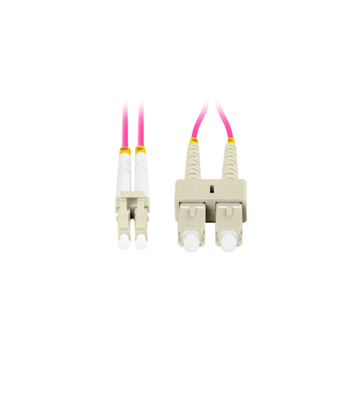Cable de fibra optica lanberg multi lc -  upc -  sc -  upc duplex lszh om4 50 - 125 3.0 - 1m