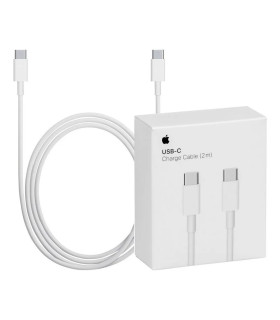 Cable original apple iphone usb tipo c a usb tipo c -  2 m - blanco