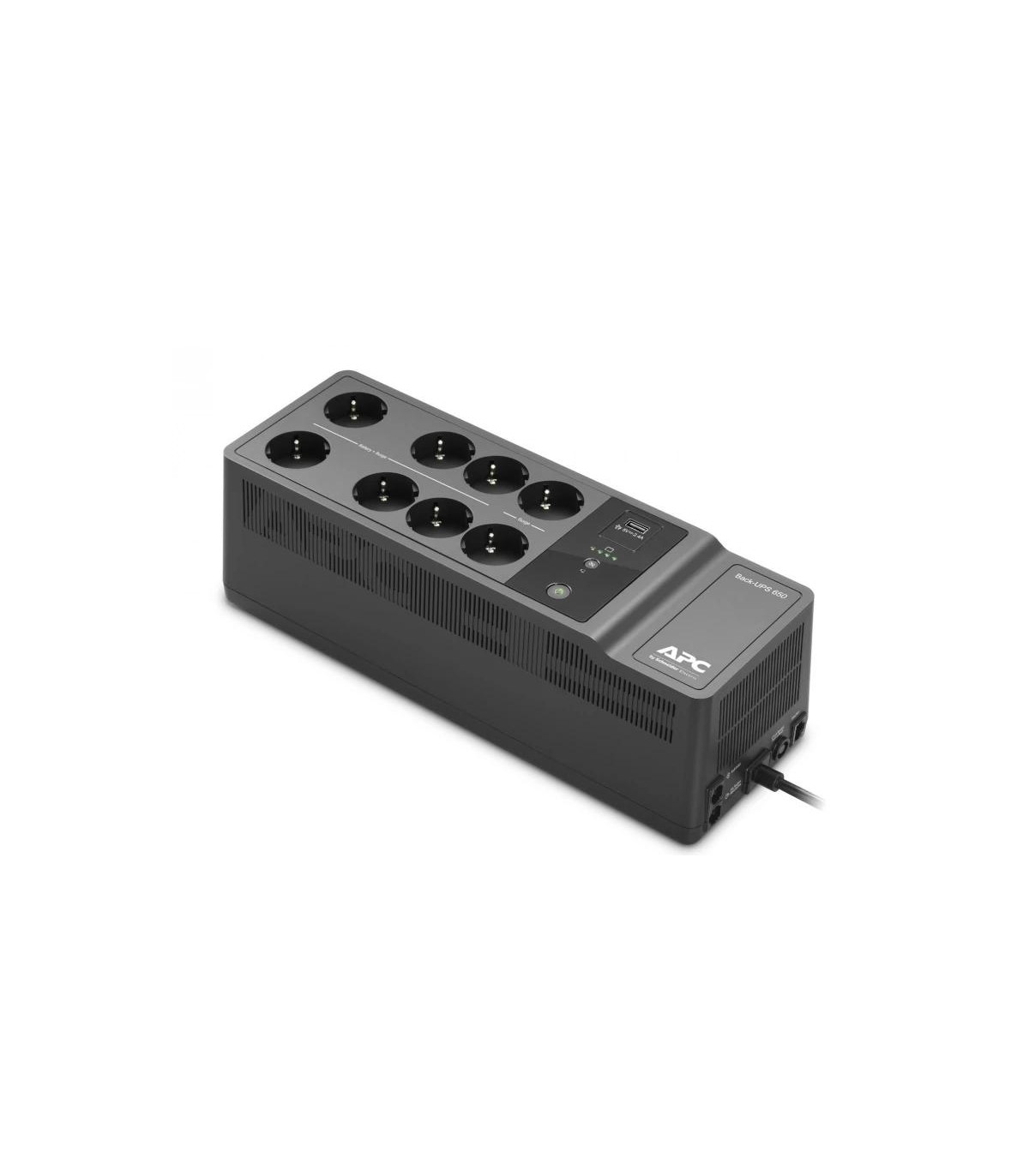 APC Back UPS 650VA/400W 8 tomas Schuko USB A+C