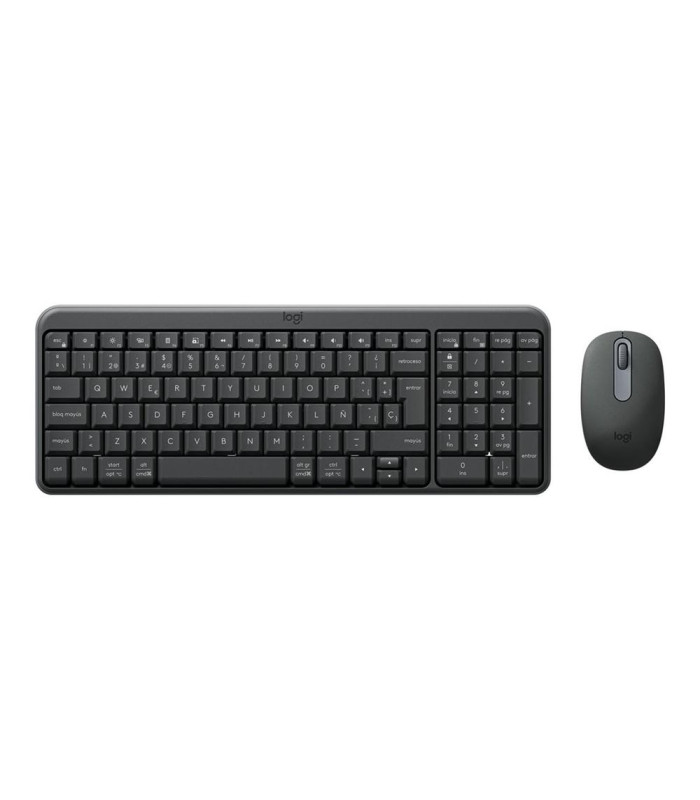 Teclado + mouse logitech mk250 inalambrico negro