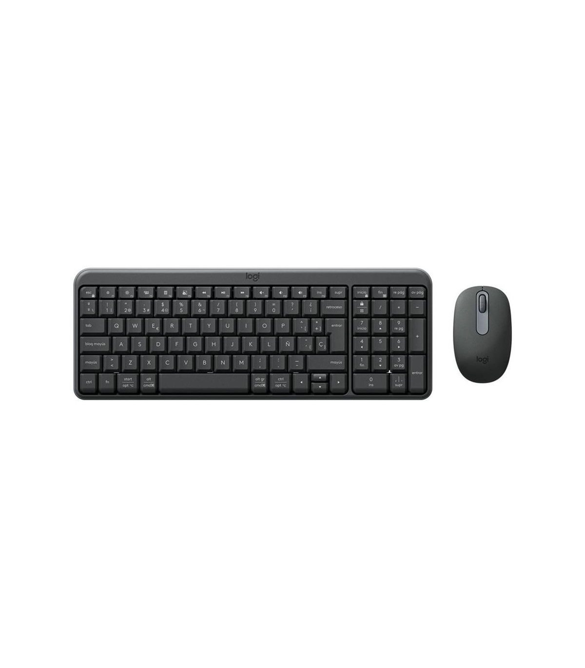 Teclado + mouse logitech mk250 inalambrico negro