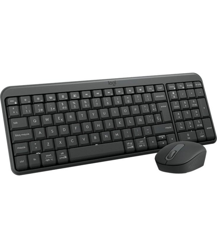 Teclado + mouse logitech mk250 inalambrico negro