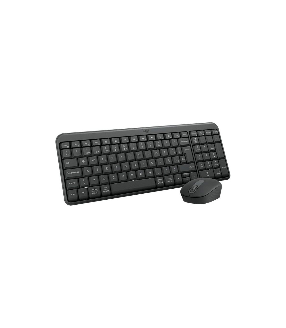 Teclado + mouse logitech mk250 inalambrico negro