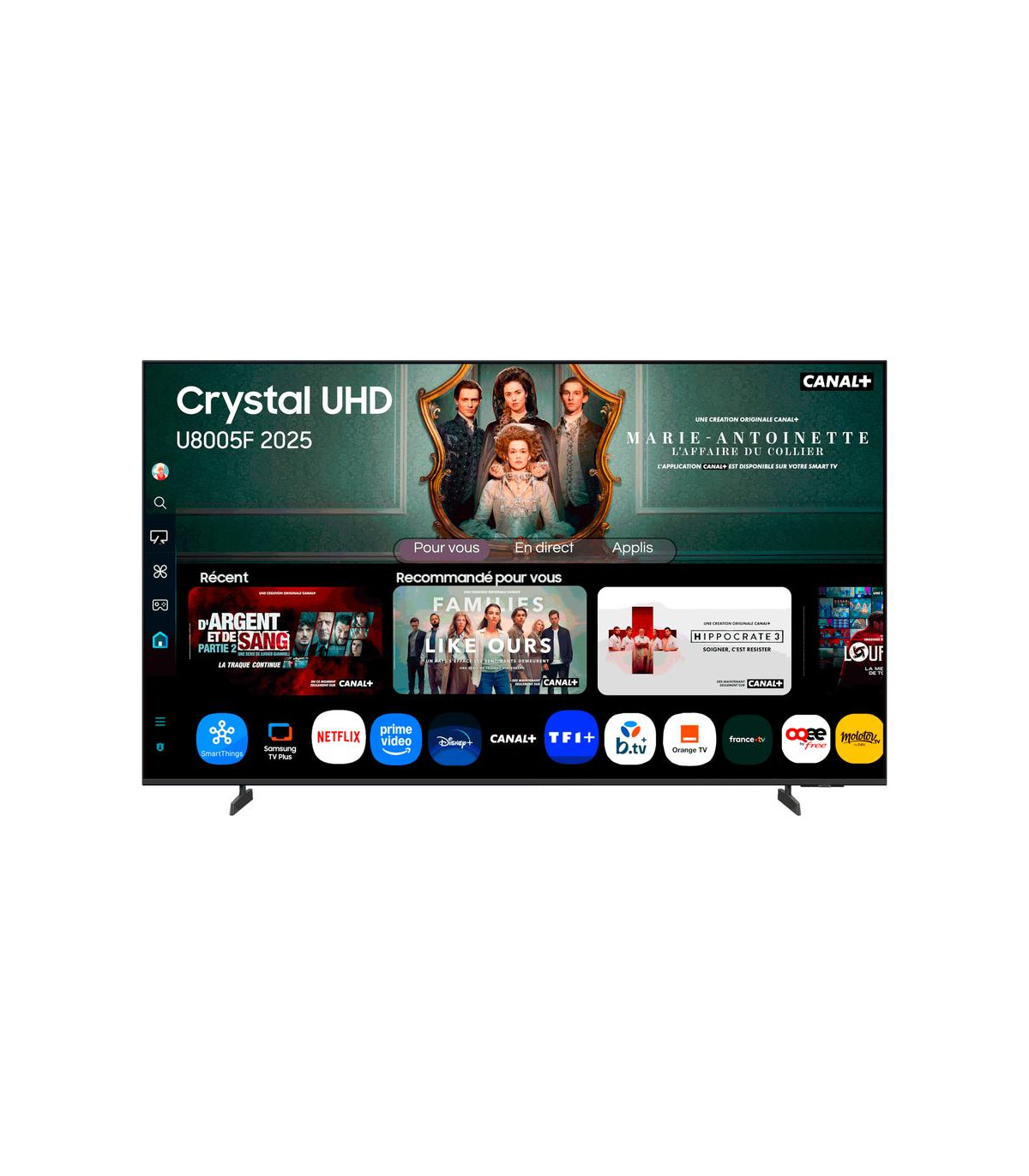 Tv samsung 65 pulgadas led 4k uhd -  tu65u8005f -  smart tv