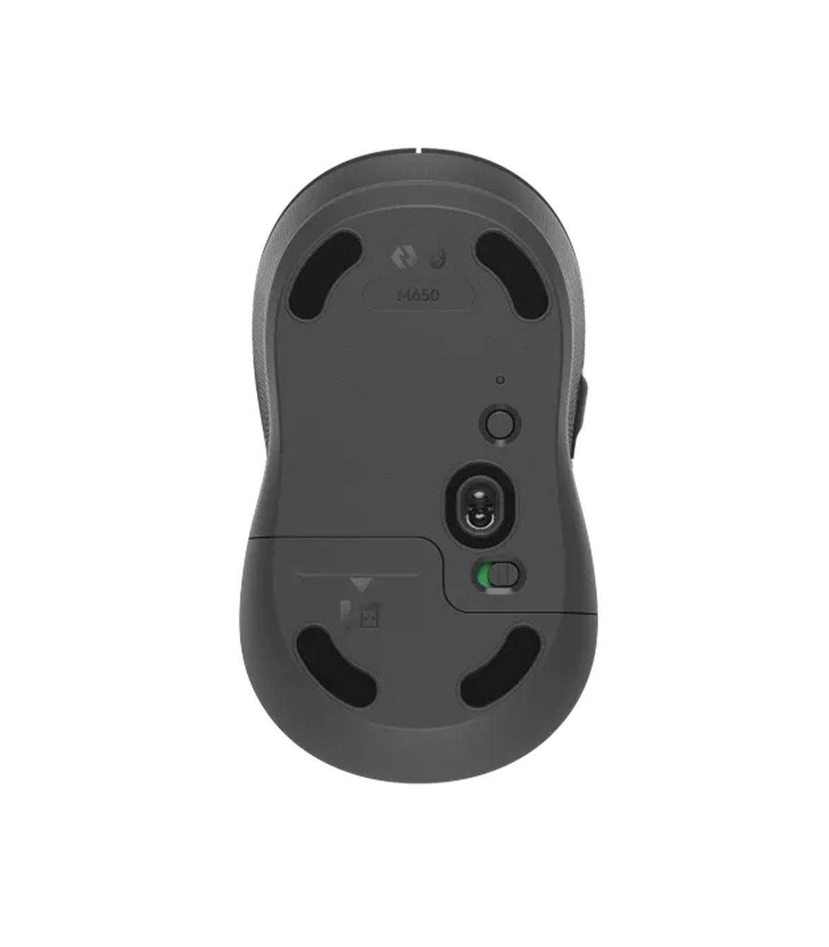 Mouse raton logitech m650 mediano optico wireless inalambrico grafito