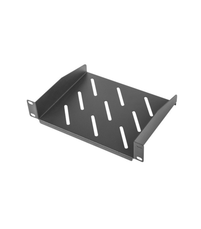 Bandeja fija lanberg 1u 254 x 180 mm carga maxima 20kg rack de 10 pulgadas negro
