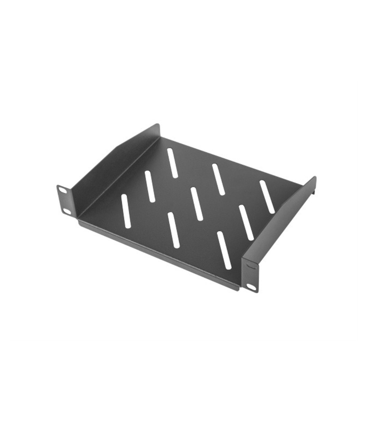 Bandeja fija lanberg 1u 254 x 180 mm carga maxima 20kg rack de 10 pulgadas negro