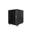 Armario lanberg rack 19 pulgadas 15u 600x800 flat pack black negro