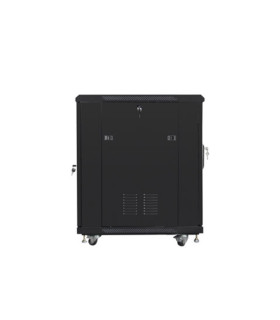 Armario lanberg rack 19 pulgadas 15u 600x800 flat pack black negro