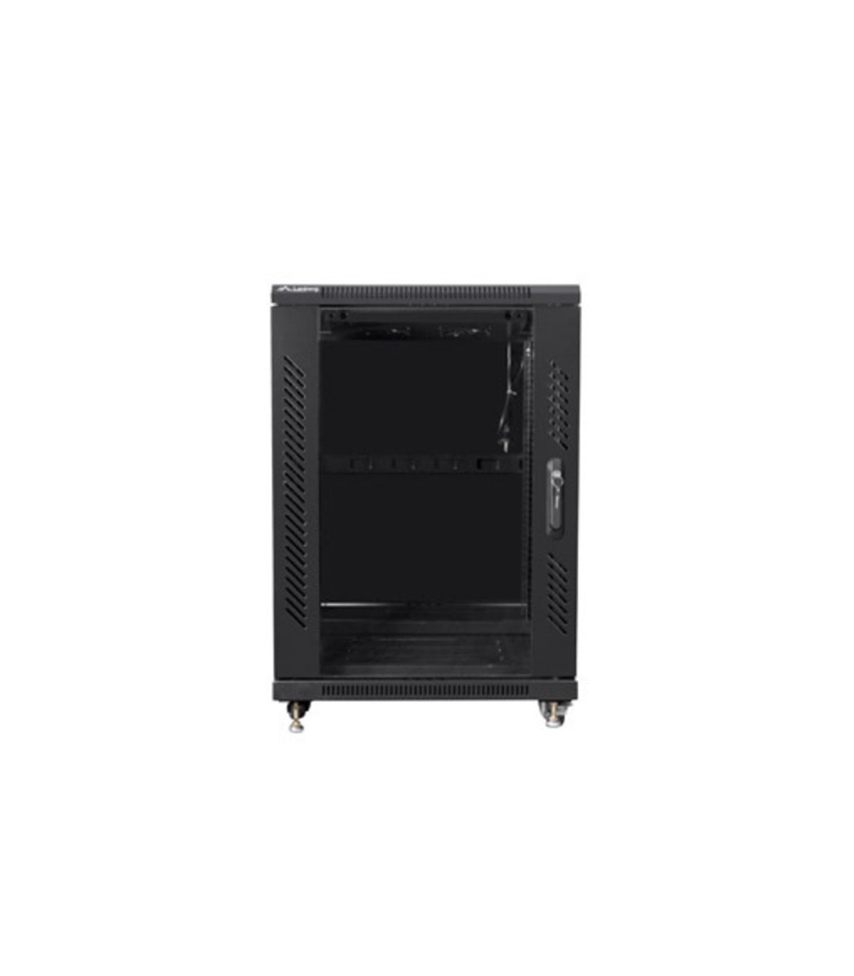 Armario lanberg rack 19 pulgadas 15u 600x800 flat pack black negro