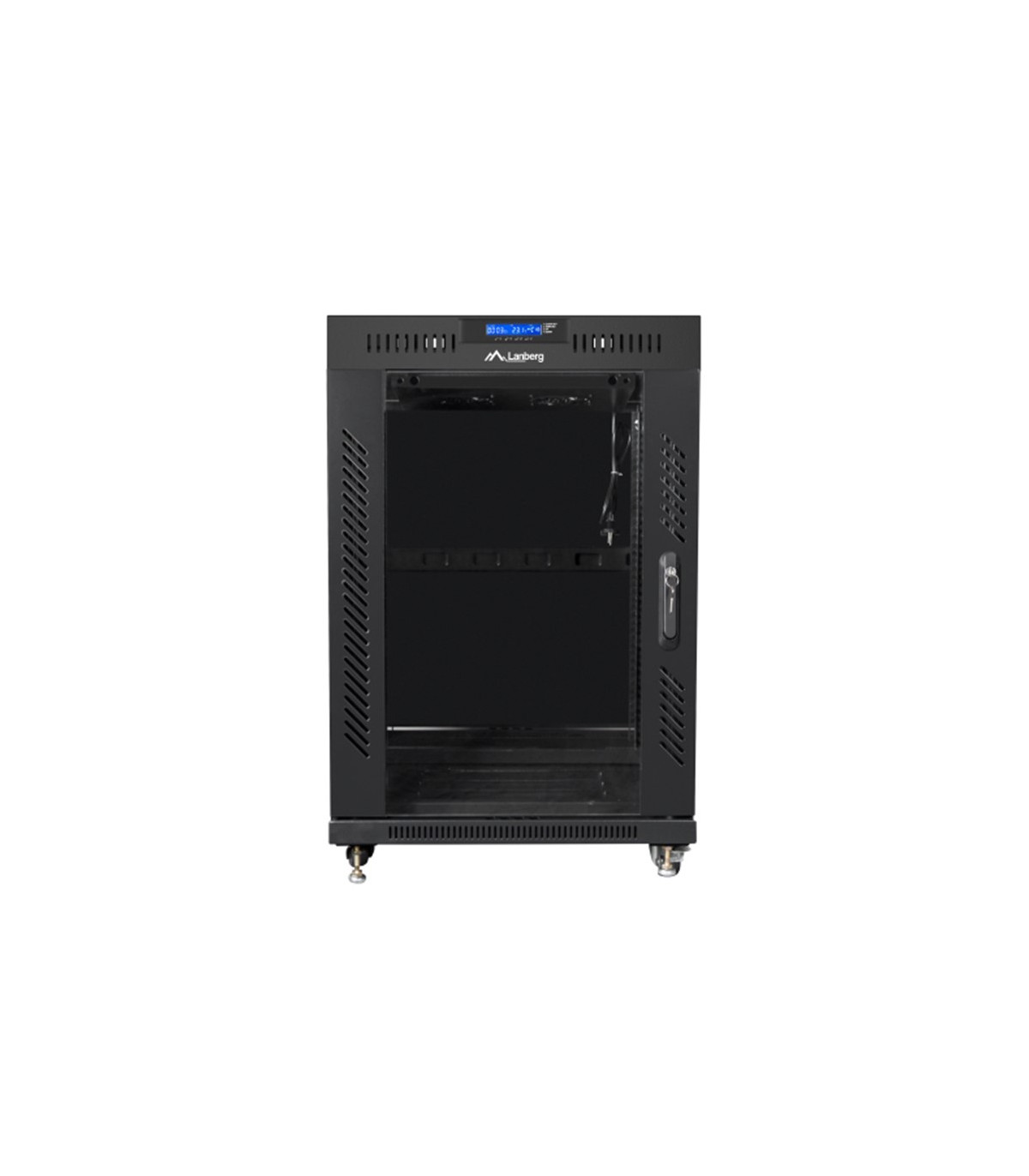 Armario lanberg rack 19 pulgadas 15u 600x600 negro