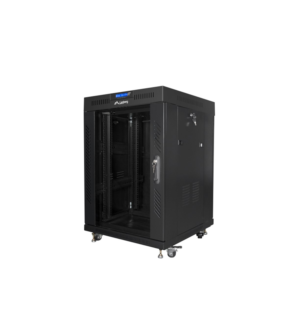 Armario lanberg rack 19 pulgadas 15u 600x600 negro