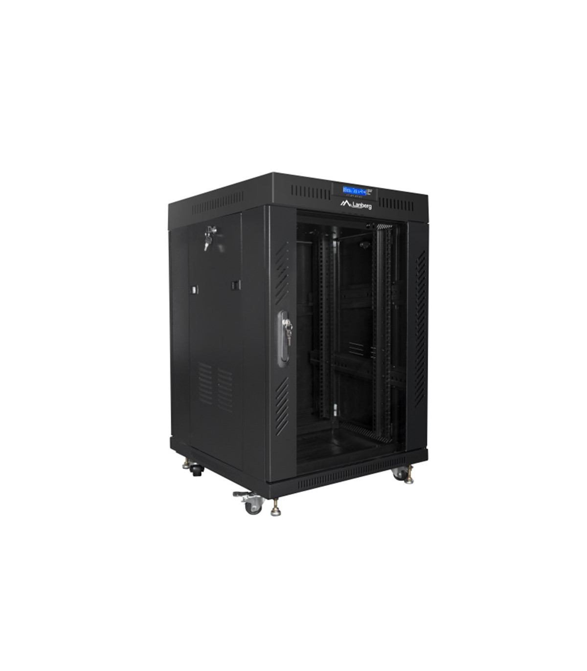 Armario lanberg rack 19 pulgadas 15u 600x600 negro