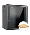 Armario rack mural 19 pulgadas phasak pro 12u 600x450 desmontado (envio flat pack) (incluyen 2 vent bolsa tornilleria)