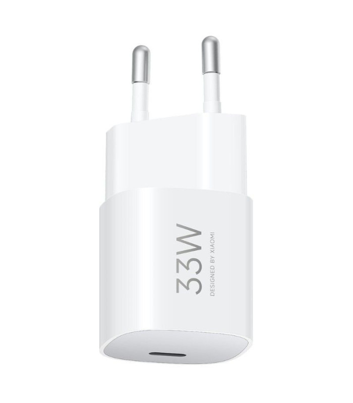 Cargador usb xiaomi 33w tipo c blanco bhr087leu