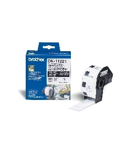 Etiquetas papel precortada brother dk11221 23 x 23 mm cuadrada ql - 500bw ql - 560 ql - 570 ql - 580n ql - 1050