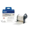 Etiquetas cinta continua brother pelicula plastica blanca dk22212 29mmx30.48 ql - 1050 - ql - 1050n ql - 1060n ql - 500 ql - 500