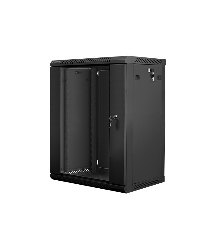 Armario rack lanberg 15u 600x450x769 auto ensamblado 19 pulgadas hasta 60 kg negro
