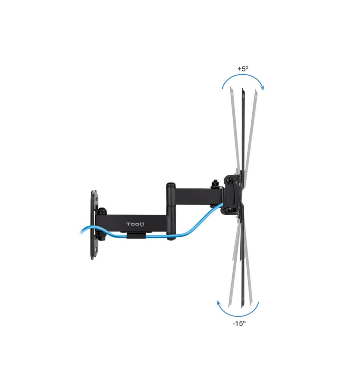 Soporte pared tv tooq vesa hasta 55 pulgadas 400x400mm max 25kg articulado