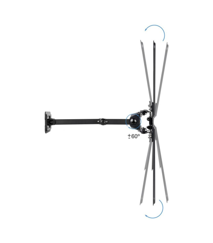 Soporte pared tv tooq vesa hasta 55 pulgadas 400x400mm max 25kg articulado