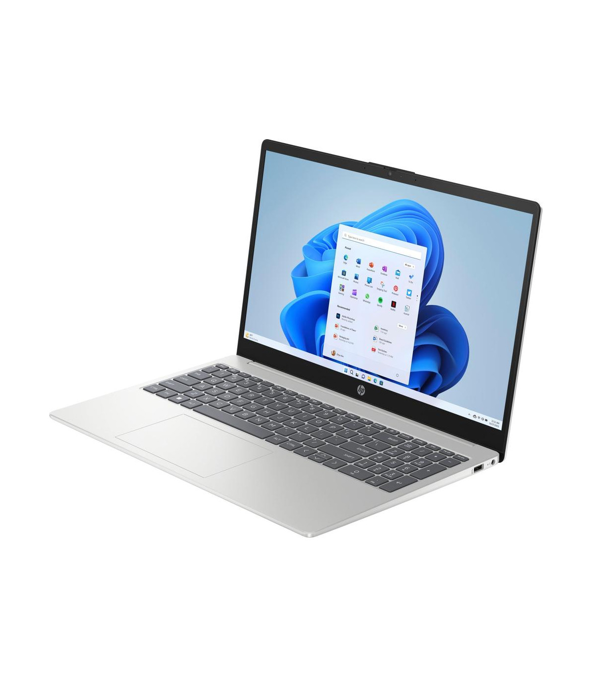 Portatil hp 15 - fd0329ns core - n100  15.6 pulgadas -  8gb -  ssd 256gb -  w11 -  plata