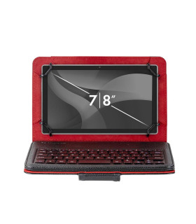 Funda universal phoenix para tablet hasta 8 pulgadas teclado con cable