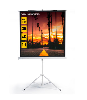 Pantalla trípode proyección 80 pulgadas