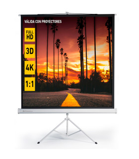 Pantalla trípode proyección 112 pulgadas
