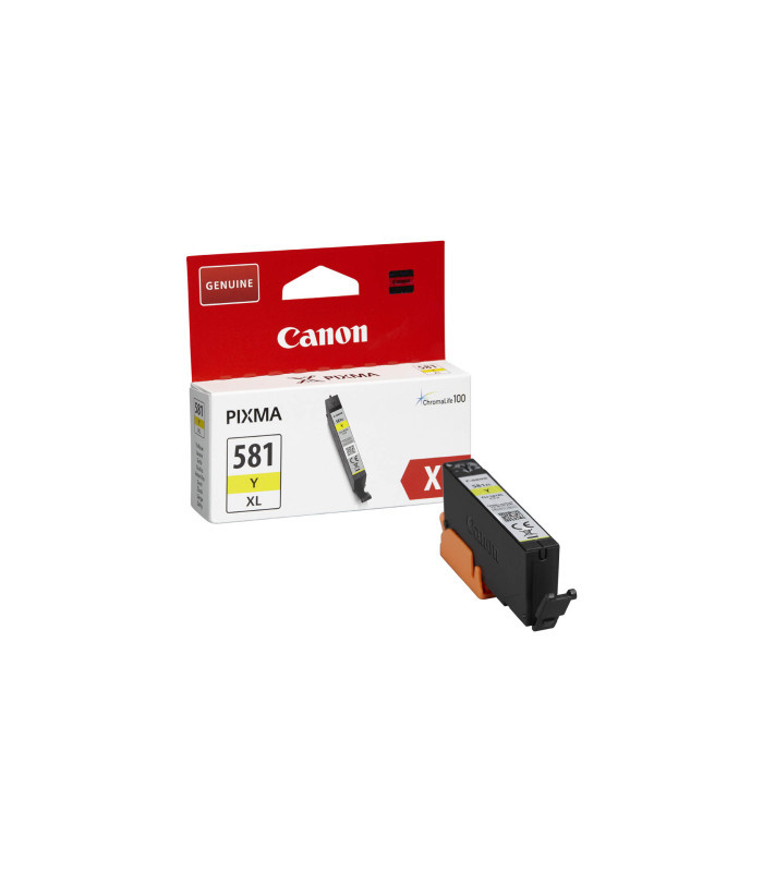 Cartucho tinta canon cli 581 y xl amarillo pixma tr7550 - tr8550 - ts6150 - ts6151 - ts8150 - ts8151 - ts8152 - ts9150 - ts9155