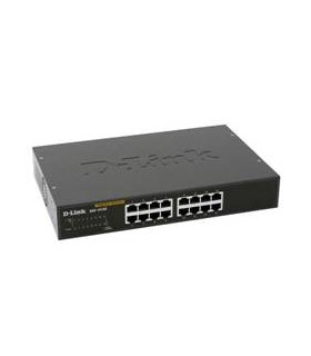 Switch 16port 10 - 100 - 1000 gibabit metal copper desktop switch d - link
