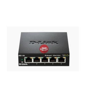 Switch d - link 5 ptos 10 - 100 - 1000 gigabyte metal