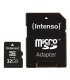 Tarjeta memoria micro sd intenso 32gb cl10 + adaptador sd