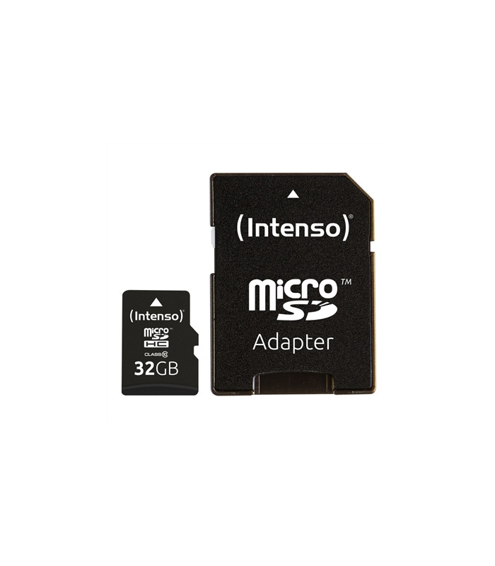 Tarjeta memoria micro sd intenso 32gb cl10 + adaptador sd