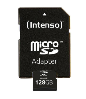 Tarjeta memoria micro sd intenso 128gb cl10 + adaptador sd