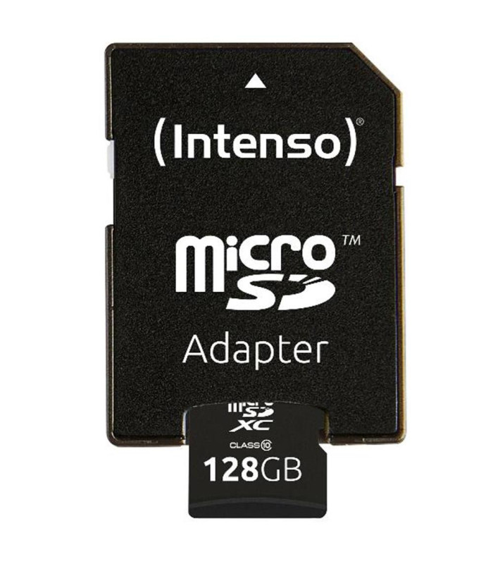 Tarjeta memoria micro sd intenso 128gb cl10 + adaptador sd