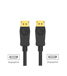 Cable ewent displayport 1.2 - 4k - 60hz - a - a awg28 - 2m